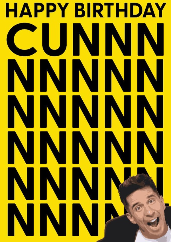 Rude Birthday card for a real friends created by AG77 Design