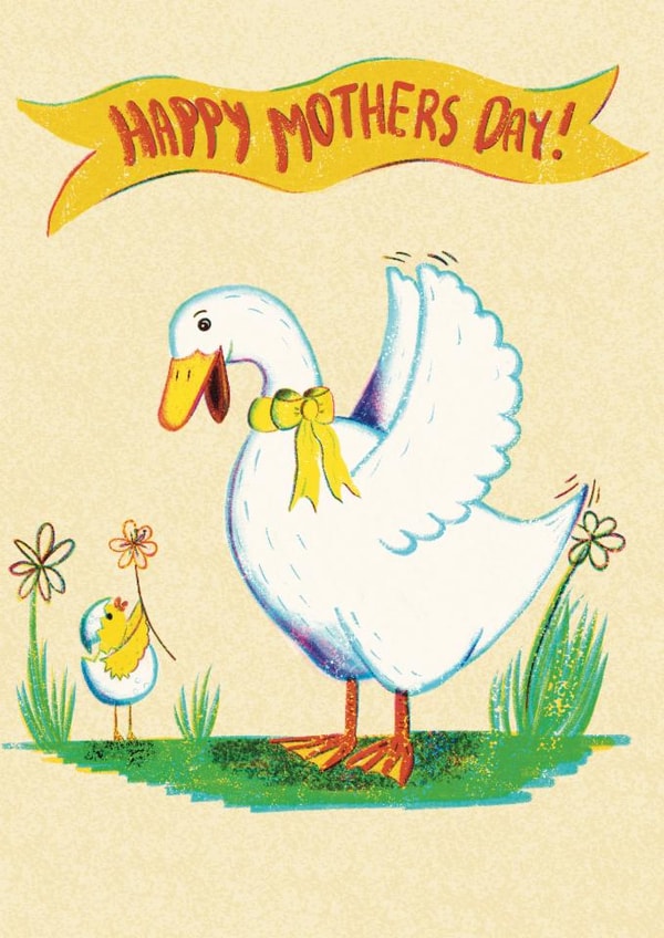 Cute Mothers Day Card - Mother Goose created by Stiffnees