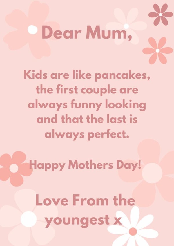 Mothers Day card from the youngest created by LizzyChloe