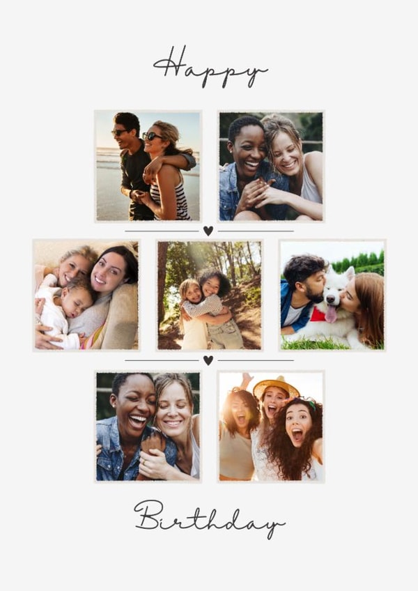 Classic Birthday Card - For Her - Hearts created by Spark and Wild