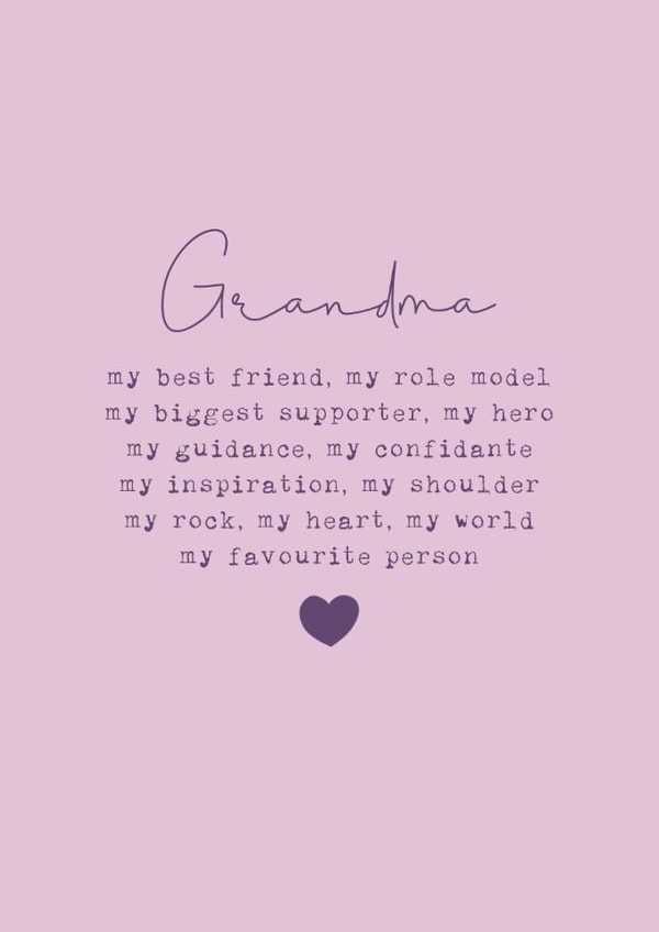 Classic Mother's Day Card - Grandma - Favourite Person created by Cake For Breakfast