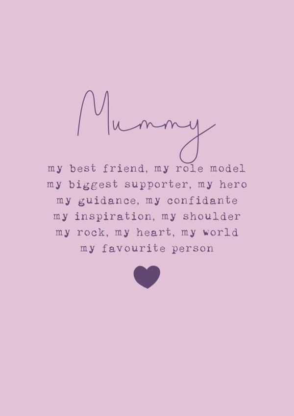 Classic Mother's Day Card - Mummy - Favourite Person created by Cake For Breakfast