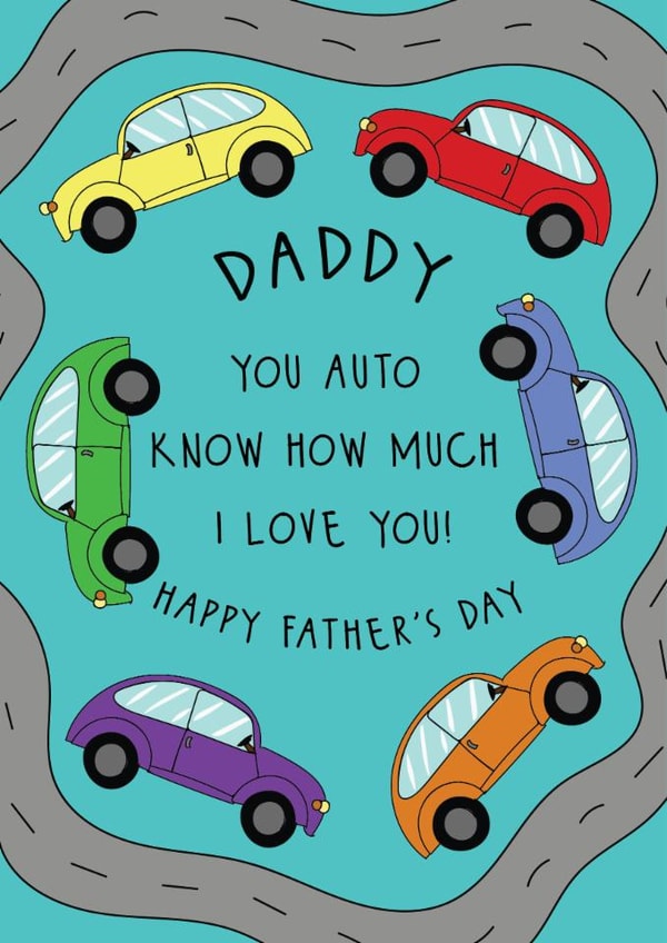 Cute Father's Day Card - Cars - How Much I Love You created by @Laura Lonsdale Designs