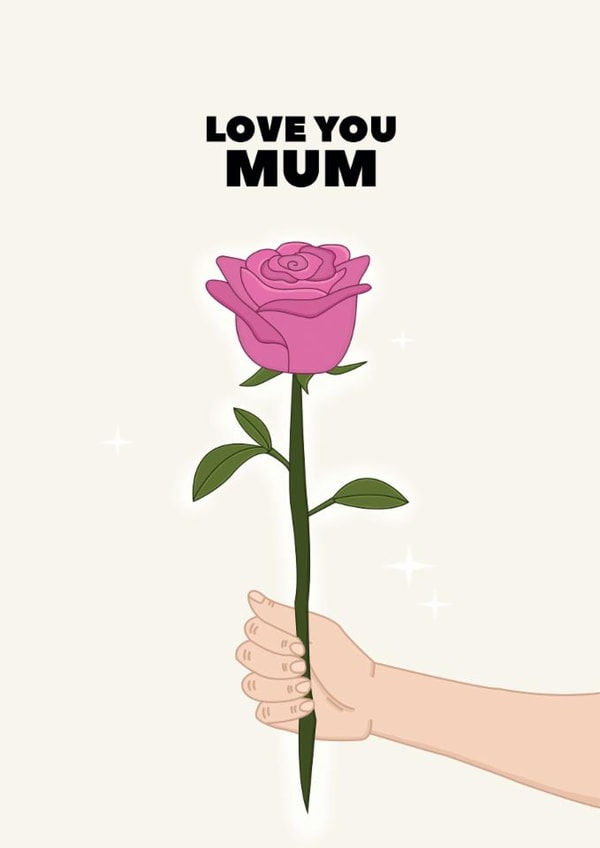 Pretty Mother's Day Card - Love You Mum created by Pearl Ivy