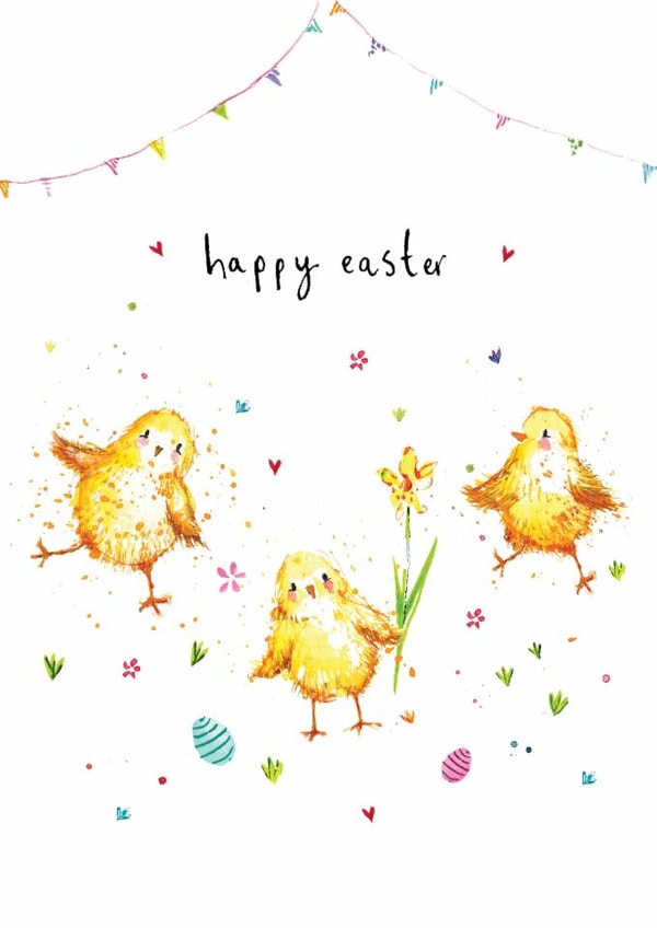 Cute Easter Card - Chicks created by Louise Mulgrew