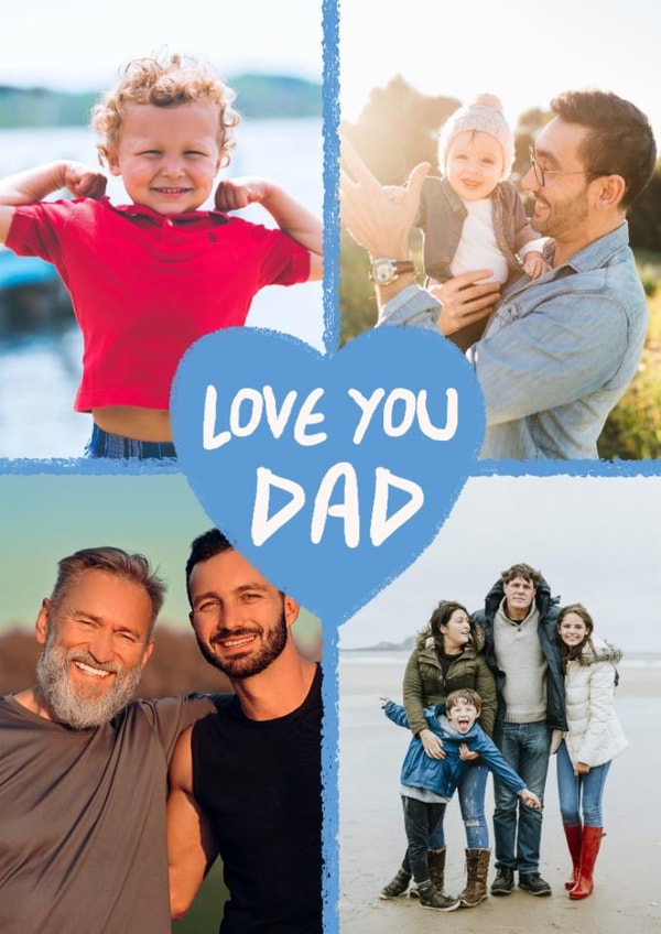 Classic Father's Day/Birthday Card - Love You Dad created by Spark and Wild
