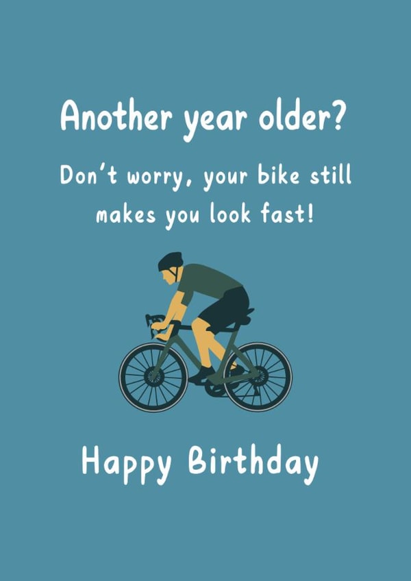 A playful and humorous card to wish your favourite cyclist a happy birthday! created by Sofa2Summit