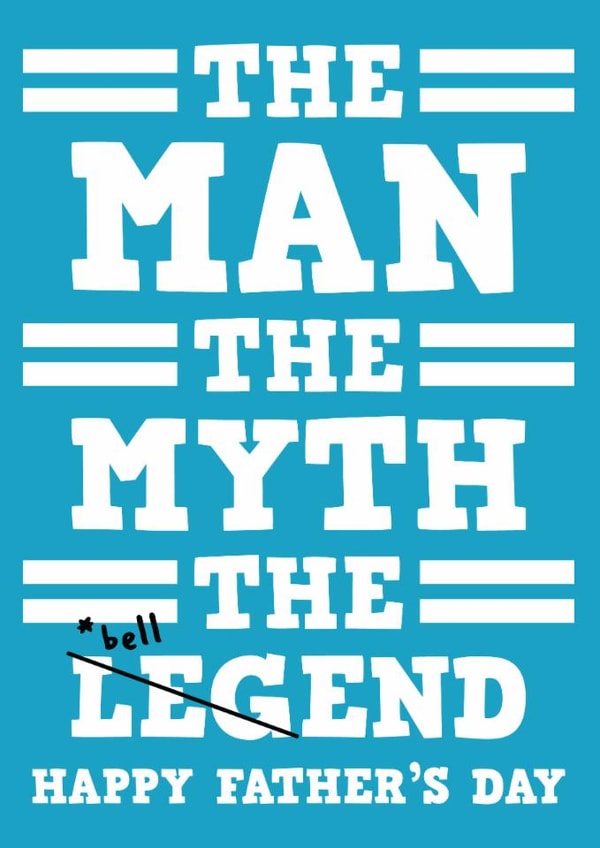 Funny Father's Day Card - Bellend created by AbiGoLucky