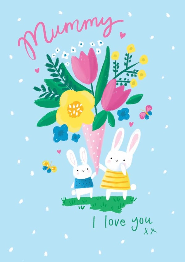 Cute Mother's Day Card - For Mummy - Flowers created by Charlotte Pepper