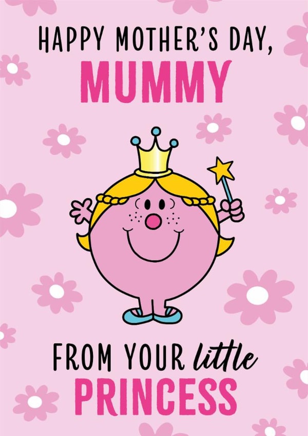 Title: Cute Mother's Day Card -  Little Miss Princess - For Mummy created by Mr. Men