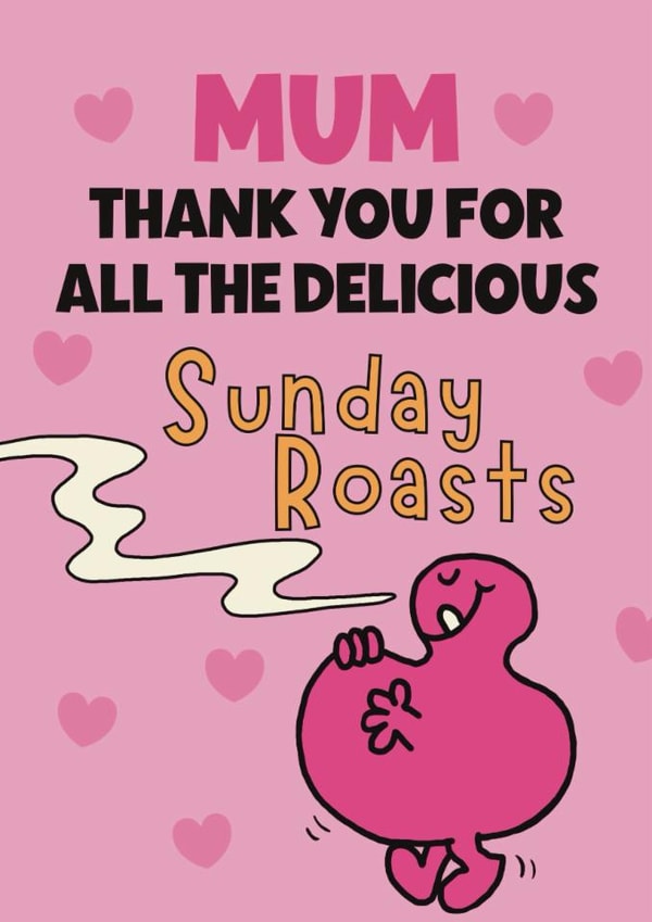 Cute Mother’s Day Card - Mr. Men - Mr. Greedy created by Mr. Men