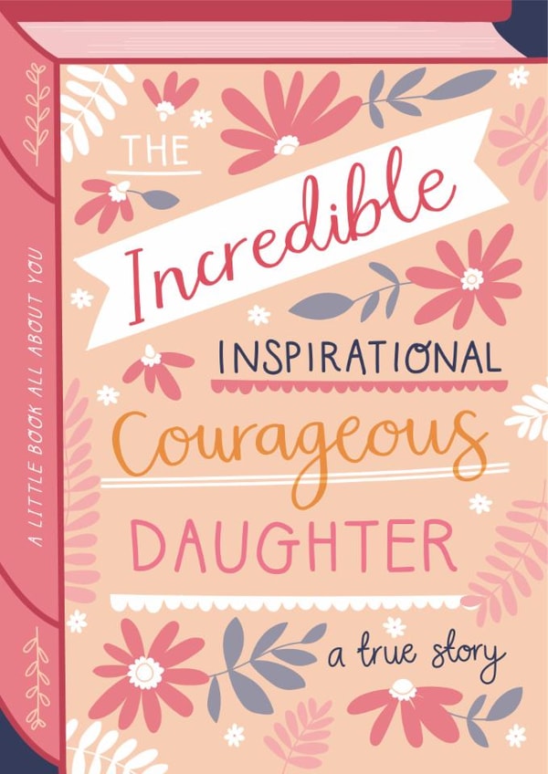 Cute Birthday/Congratulations Card - For Daughter - Book created by Two For Joy Illustration