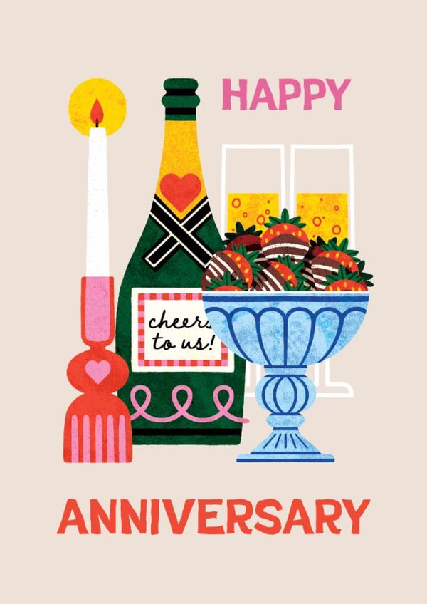 Classic Anniversary Card - Romantic Dinner created by Folio | Ian Owen