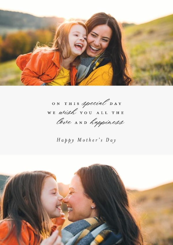 Classic Mother's Day Card - Love And Happiness created by Hudson meet Rose