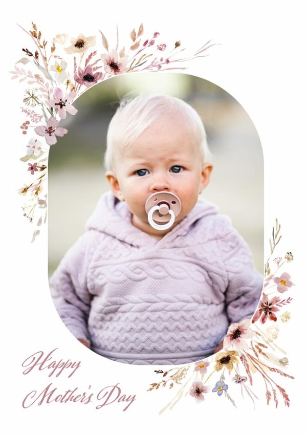 Pretty Mother's Day Card - Watercolour Wild Flowers created by Jenna Holcomb