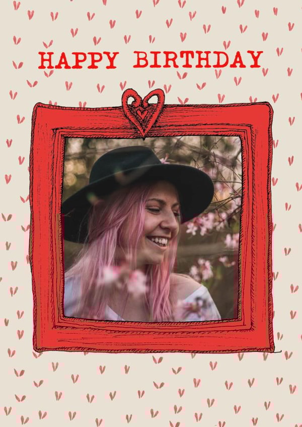 Fun Birthday Card - Picture Frame created by Poet and Painter