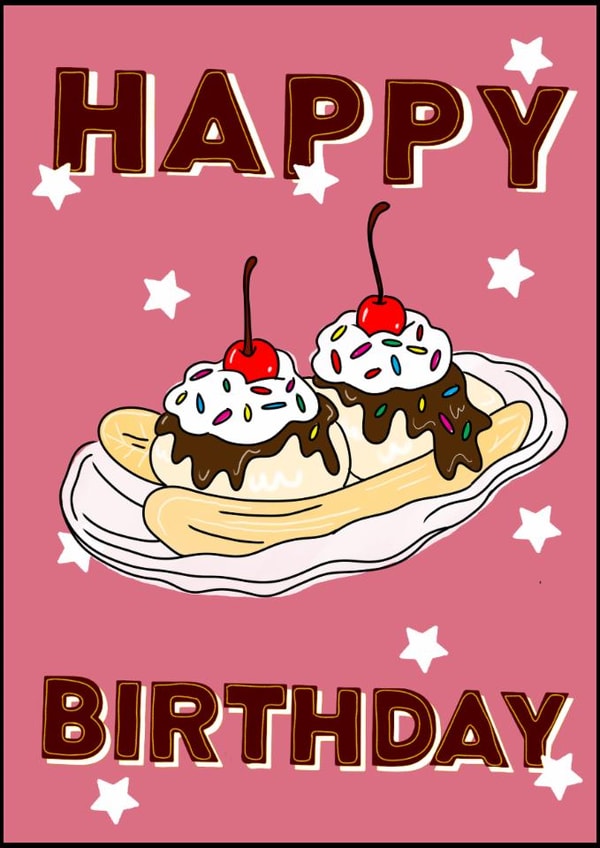 Hand drawn card by Ellie Kate Gray created by Piss Poor Press