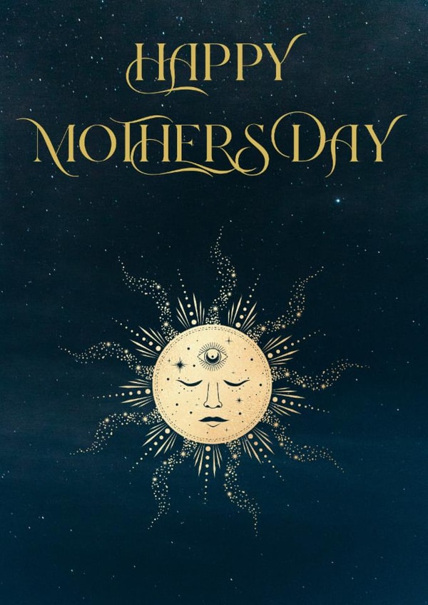 HAPPY MOTHERS DAY Card - Celestial Whimsy Card For A Magical Mum created by HEXEN