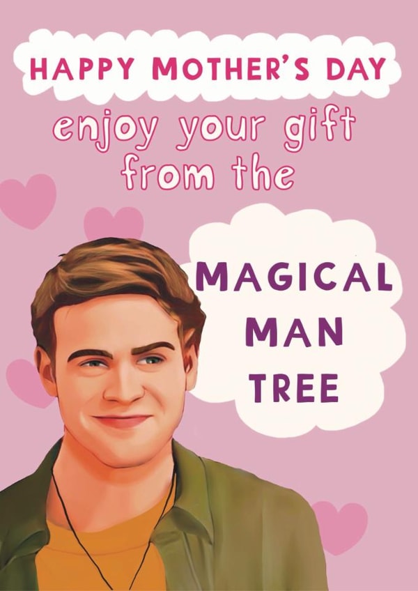 Funny Mother's Day Card - Bridget Jones - Magical Man Tree created by Giddy Kipper