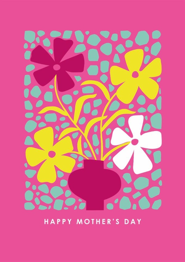 Classic Mother's Day Card - Vase - Flowers created by Happy Street
