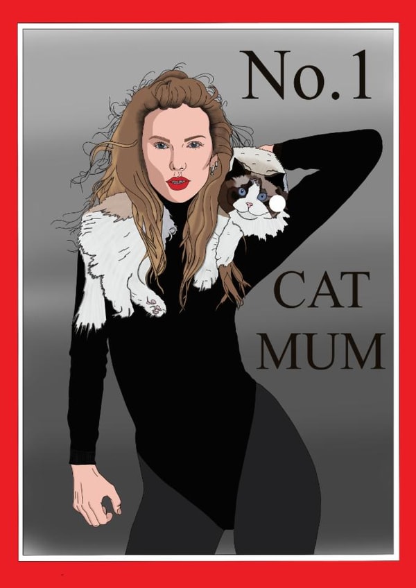 Perfect Mother’s Day Card for the Perfect Swiftie Cat Mum created by Made with Grace