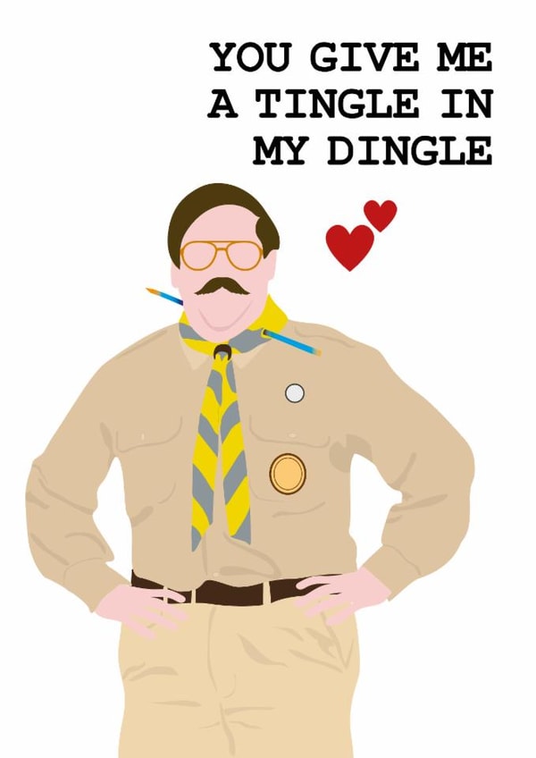 Funny Valentine's Day/Anniversary Card - Ghosts (UK) - Tingle in my Dingle created by Lemon Squeezie