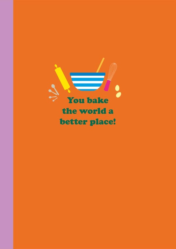 Cute Birthday Card - Baking created by Happy Street