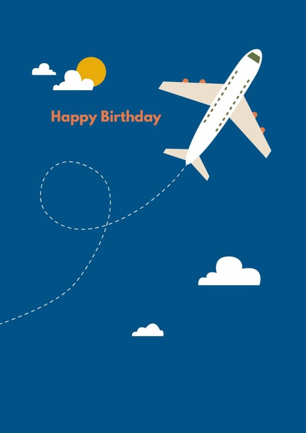 Classic Birthday Card - Aeroplane created by Happy Street