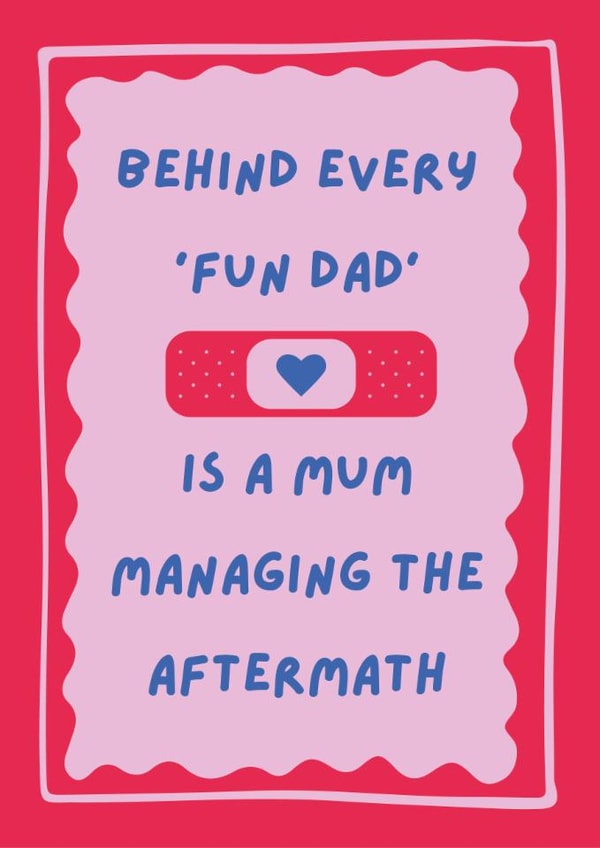 Funny Mother’s Day Card – Witty Mum Card for Wife, Mum or Stepmum from Kids/Dad created by Tickled Prints