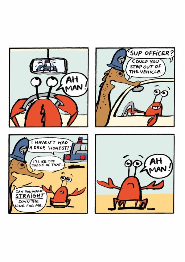 Funny Cartoon Comic Card for friend or relative - Ah Man! created by Cardinky