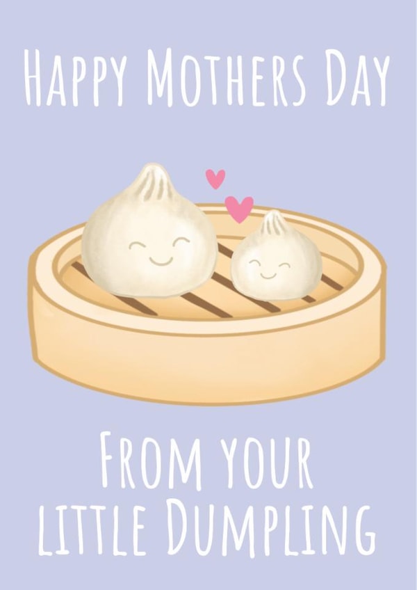 Cute Mothers Day Card - Little Dumpling - Card for Mum created by Peach and Mimi