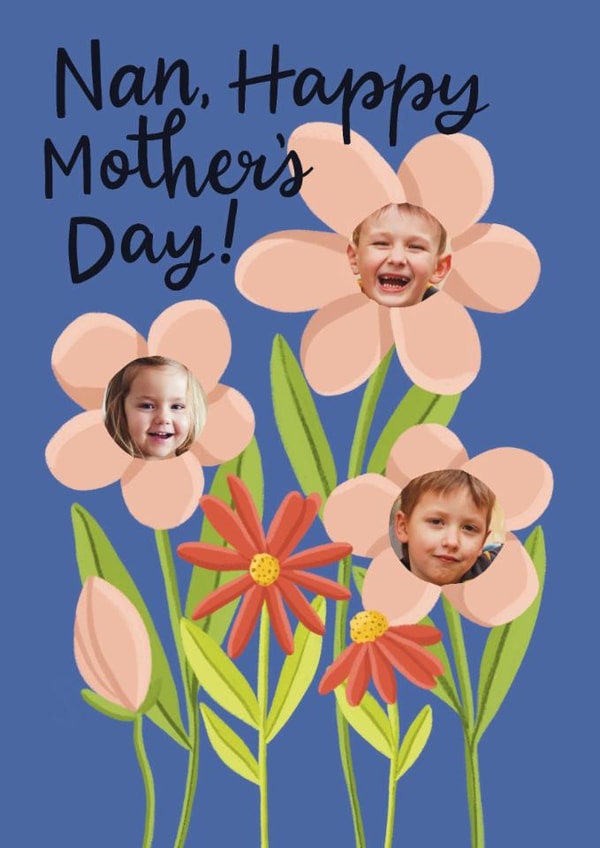 Cute Mother's Day Card - For Nan - Flowers created by Grey Street Paper