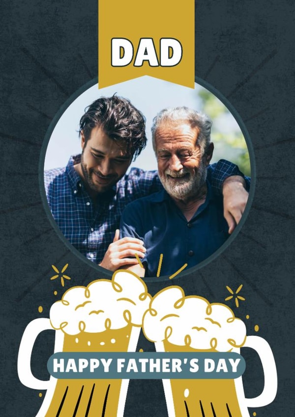 Classic Father's Day Card - Beer created by @HurrayHaus