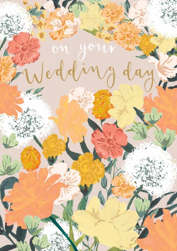 Pretty Wedding Card - Spring Blooms created by Louise Tiler