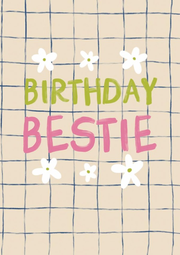 Modern Birthday Card - Birthday Bestie created by Sweetlove Press