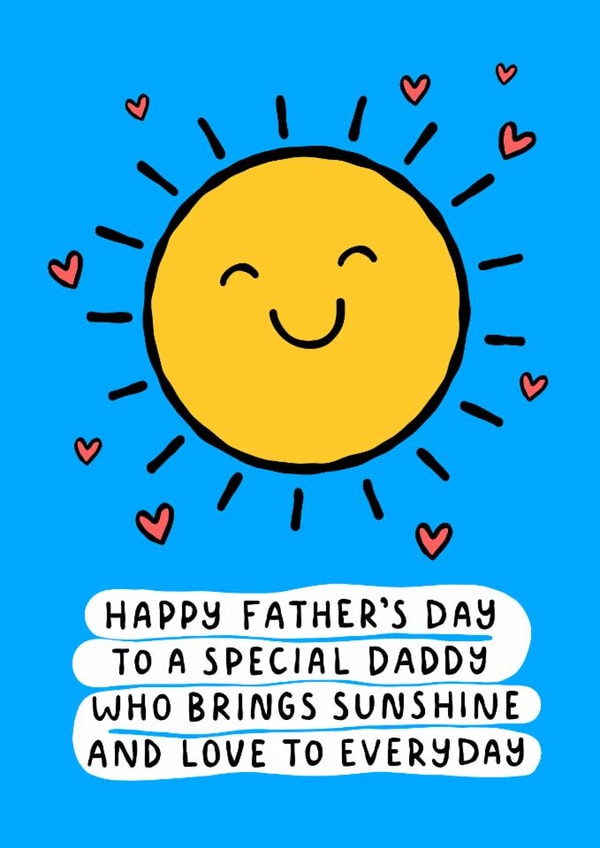 Cute Father’s Day Card - Sunshine And Love created by Macie Dot Doodles