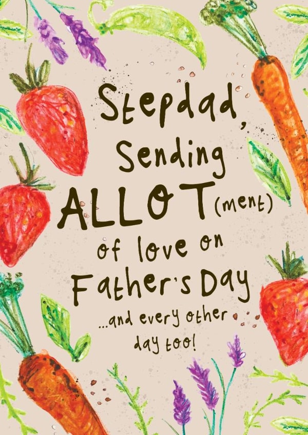 Punny Father's Day Card - For Stepdad - Gardening created by Bow & Bell