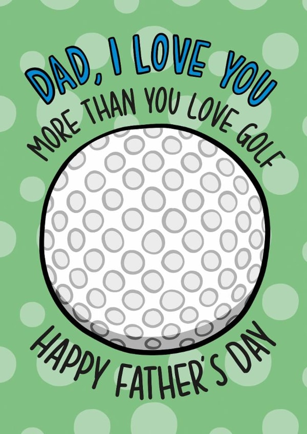 Funny Father's Day Card - Golf created by TeePee Creations