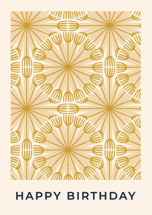 Arty Birthday Card - Pretty Dandelion Clocks created by Taya Cosgrove