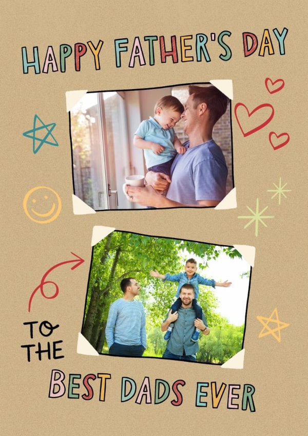 Cute Father's Day Card - Best Dads Ever - Scrapbook created by by Rachel Manzano