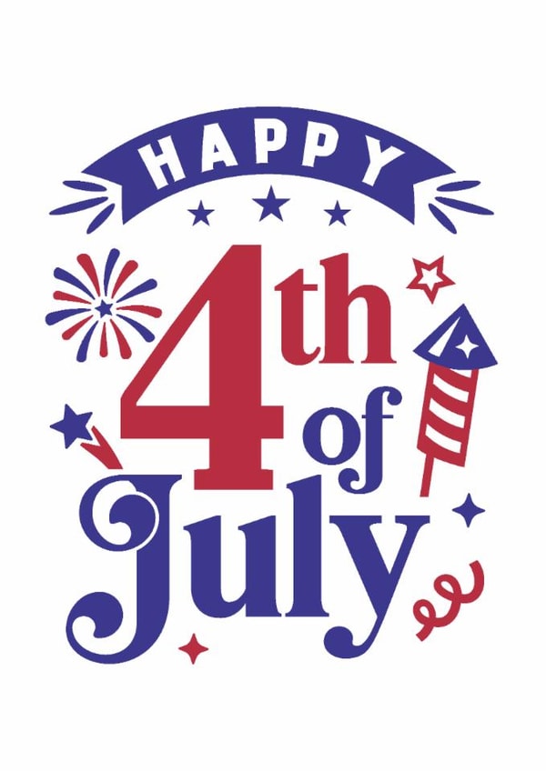 Independence Day Card - Happy 4th of July created by Paul Stevens