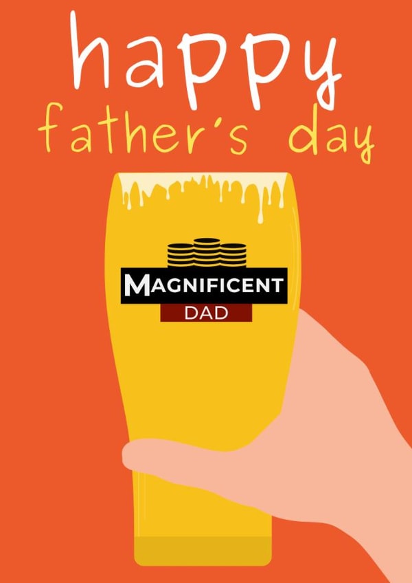 Fun Father's Day Card - Magners - Magnificent Dad created by Designs By Andy