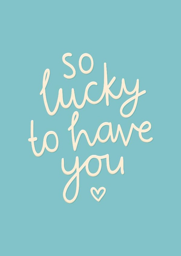 Classic Anniversary Card - So Lucky To Have You created by Fliss Muir