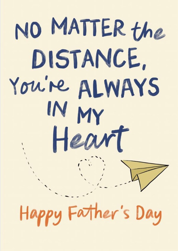 Heartfelt Father's Day Card - Always In My Heart - Across The Miles created by Sweetlove Press