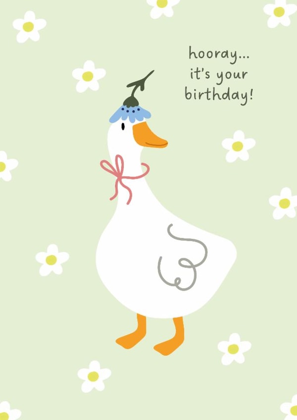 Puddle Duck Birthday Card - Hooray...It's Your Birthday! created by Brogan Cheetham
