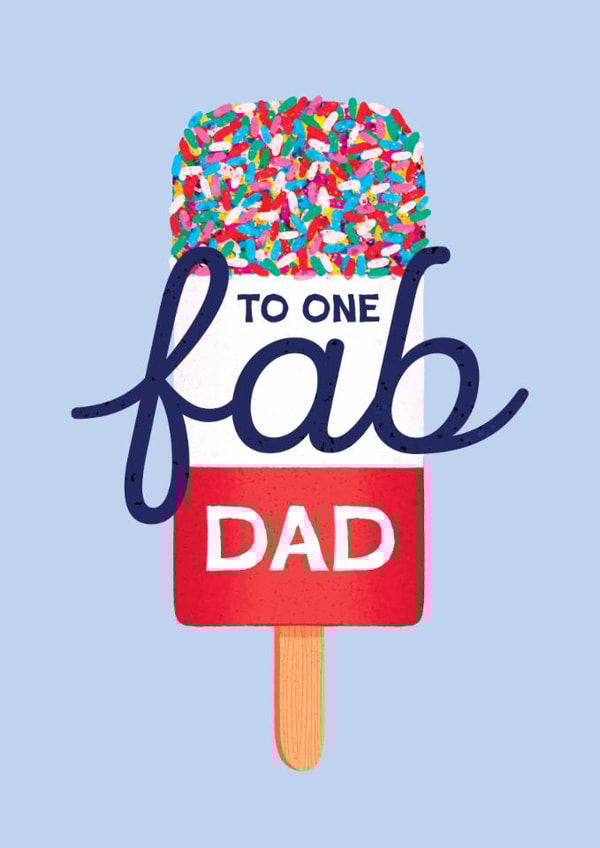 Classic Father's Day Card - Fab Lolly created by Folio | Ian Owen