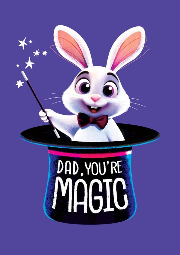 Cute Father's Day Card - Dad, You're Magic created by Folio | Ian Owen