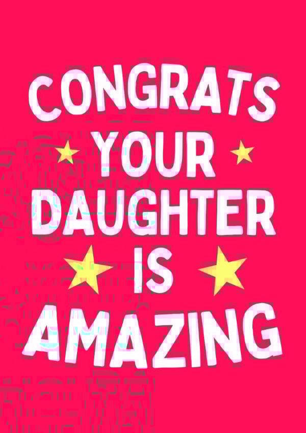 Funny Father's Day Card - From Daughter - Amazing created by Sundiva Designs