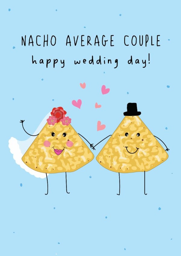 Cute Wedding card - Nacho Average Couple created by @Laura Lonsdale Designs