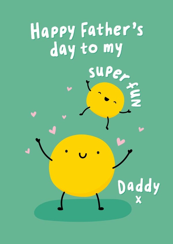 Cute Father's Day Card - For Daddy - From The Kids created by Macie Dot Doodles